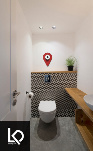 Location Pin GPS Toilet Paper Storage Art