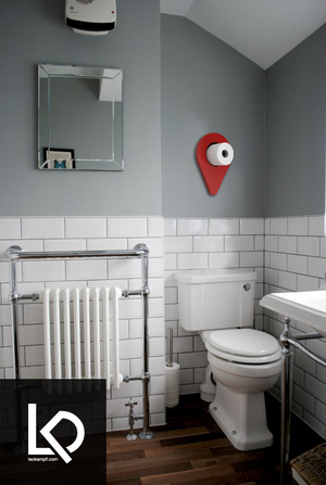 Location Pin GPS Toilet Paper Storage Art