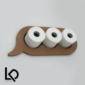 Texting Dots Toilet Paper Storage Art