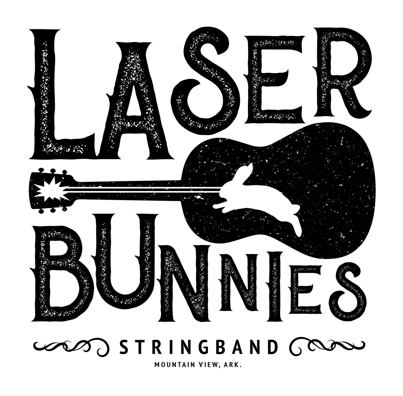 Laser Bunnies Stringband Dark Heather Unisex T-Shirt